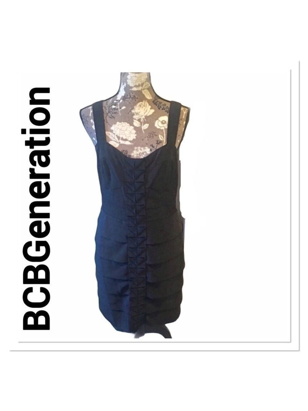 BCBG Sweetheart Black Cocktail Dress size 10 HOCO LBD - Picture 2 of 5